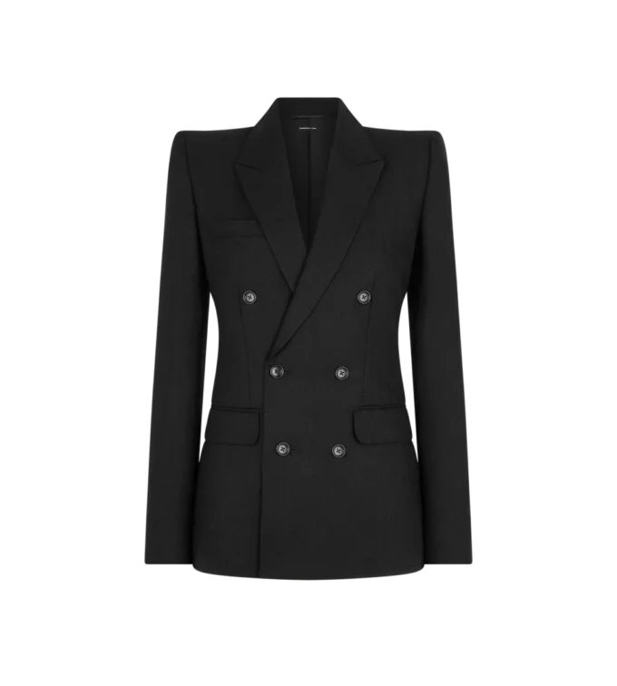 Veste croisée à chevrons Veste croisée à chevrons