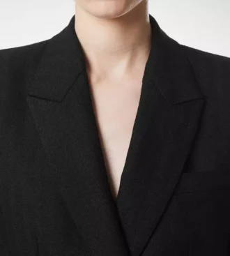 Veste croisée à chevrons
