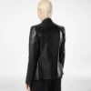 Veste croisée en cuir Guanteria soyeux Veste croisée en cuir Guanteria soyeux