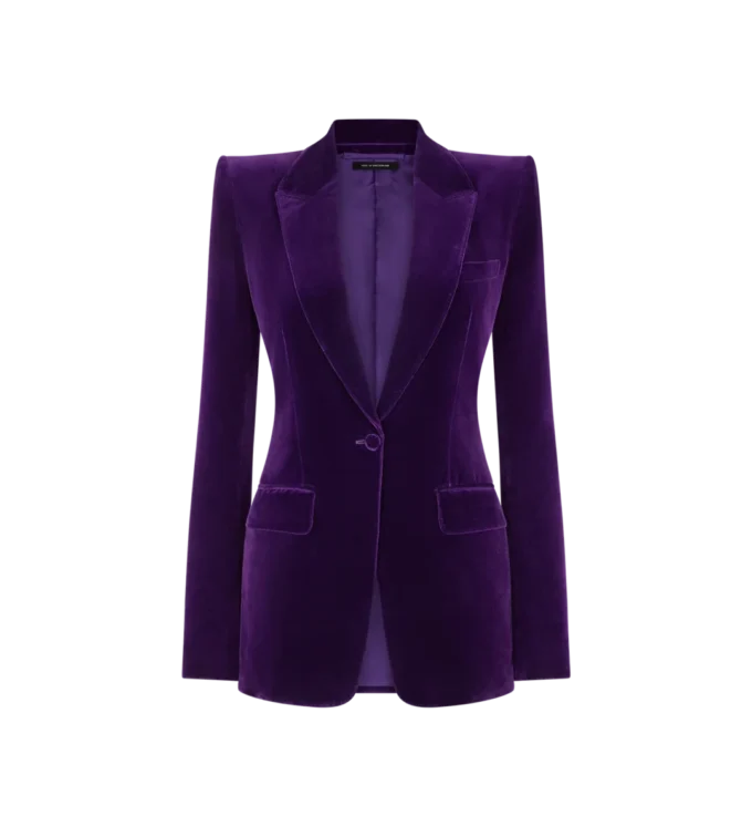Veste croisée en velours de coton Veste croisée en velours de coton