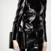 Veste de course en cuir nappa