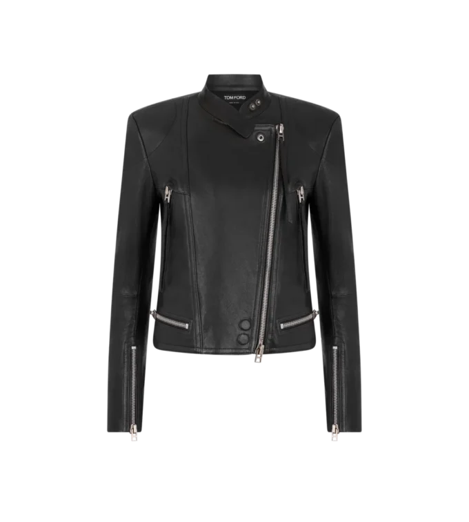 Veste de course en cuir nappa fini à la vapeur Veste de course en cuir nappa fini à la vapeur