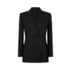 Veste de smoking croisée « Wallis » en mélange de soie et mohair Veste de smoking croisée « Wallis » en mélange de soie et mohair