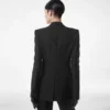 Veste de smoking à simple boutonnage en laine et soie mélangées Veste de smoking à simple boutonnage en laine et soie mélangées