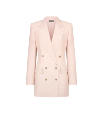 Veste à double boutonnage et revers en pointe