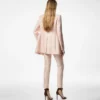 Veste à double boutonnage et revers en pointe
