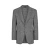 Veste double fendue à chevrons en peau de requin