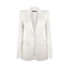 Veste droite en coton lavé et soie mélangée Veste droite en coton lavé et soie mélangée