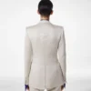 Veste droite en coton lavé et soie mélangée Veste droite en coton lavé et soie mélangée