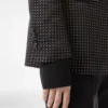 Veste droite en duchesse à pois jacquard Veste droite en duchesse à pois jacquard