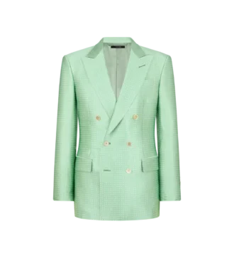Veste Duchesse à pois en jacquard