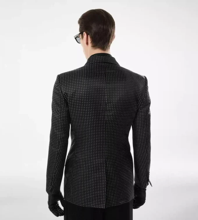 Veste Duchesse à pois jacquard Veste Duchesse à pois jacquard