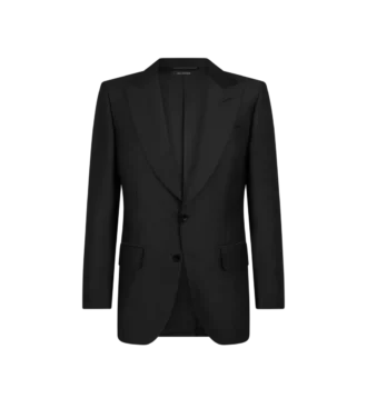 Veste Dyllan en twill de soie et mohair