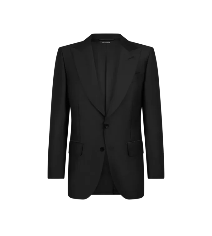 Veste Dyllan en twill de soie et mohair