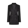 Veste en cachemire à double boutonnage et revers en pointe Veste en cachemire à double boutonnage et revers en pointe