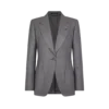 Veste en cachemire à revers en pointe et simple boutonnage Veste en cachemire à revers en pointe et simple boutonnage