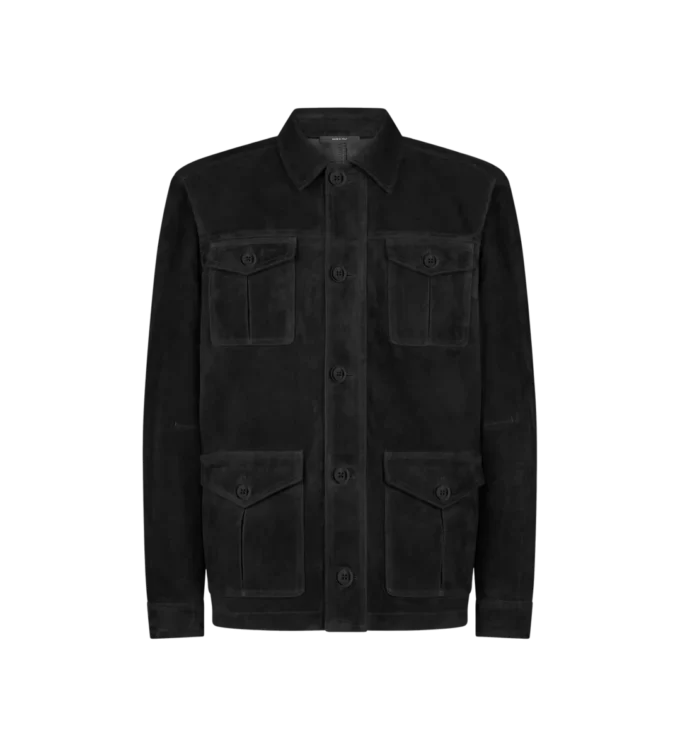 Veste en daim à quatre poches Veste en daim à quatre poches