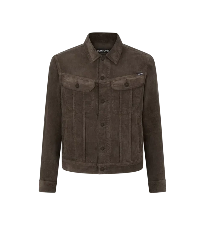 Veste en denim à 12 vagues et cordons
