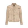 Veste en denim iconique couleur sable délavé