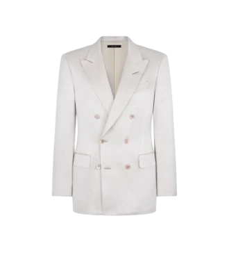 Veste en satin texturé pêché
