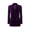 Veste en velours à double boutonnage et revers en pointe Wallis Veste en velours à double boutonnage et revers en pointe Wallis