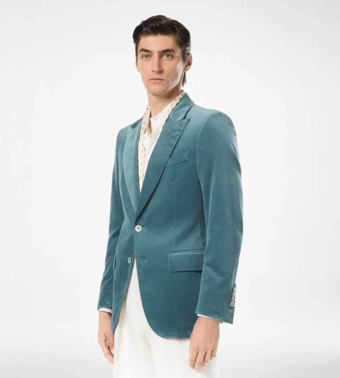 Veste en velours à micro-pois Veste en velours à micro-pois