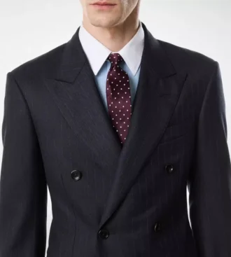 Veste à fines rayures