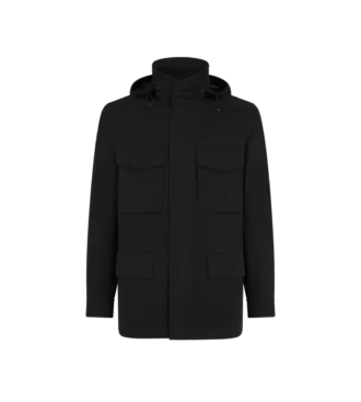 Veste militaire en coton et soie