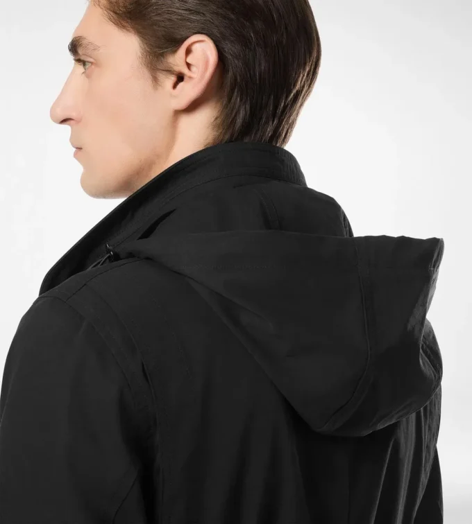 Veste militaire en coton et soie