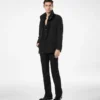 Veste militaire en coton et soie