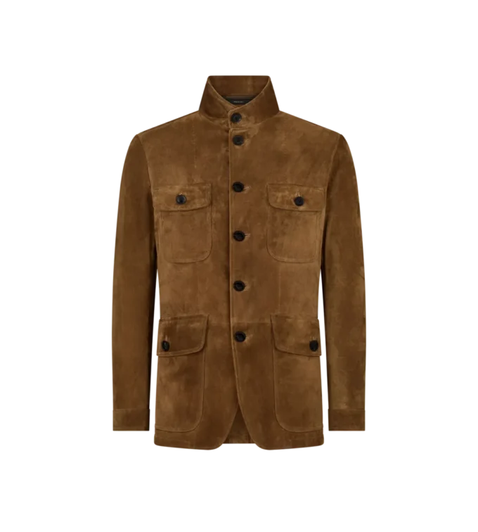 Veste militaire en daim cachemire