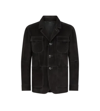 Veste militaire en daim cachemire