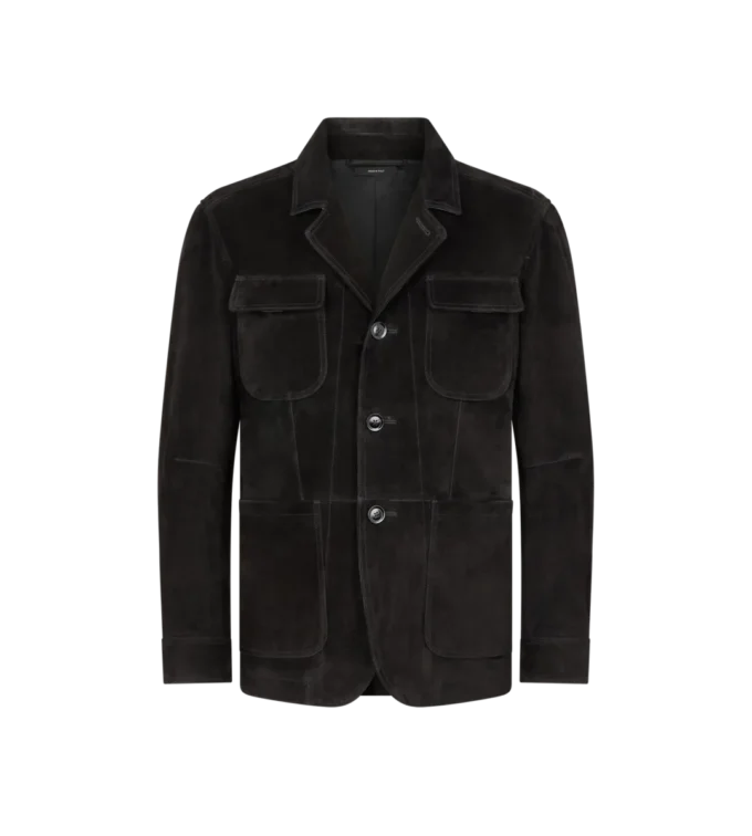 Veste militaire en daim cachemire Veste militaire en daim cachemire