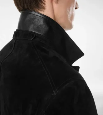 Veste militaire en daim cachemire