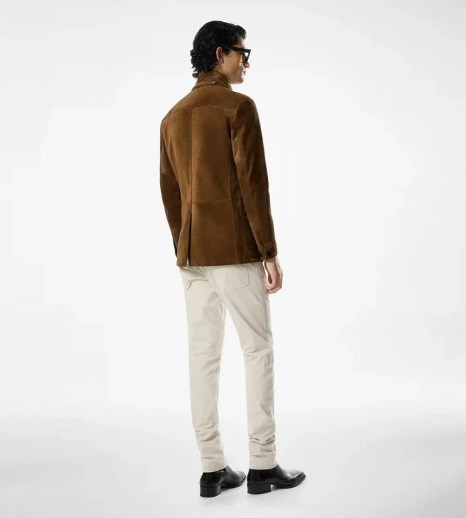 Veste militaire en daim cachemire