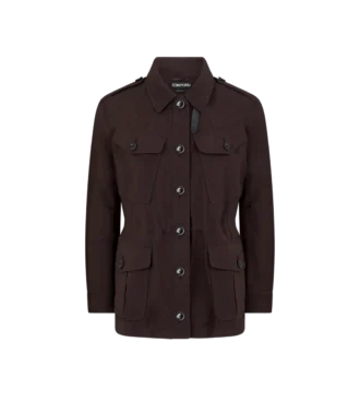 Veste militaire en laine mélangée