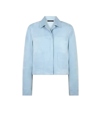 Veste oversize en daim d&rsquo;agneau souple