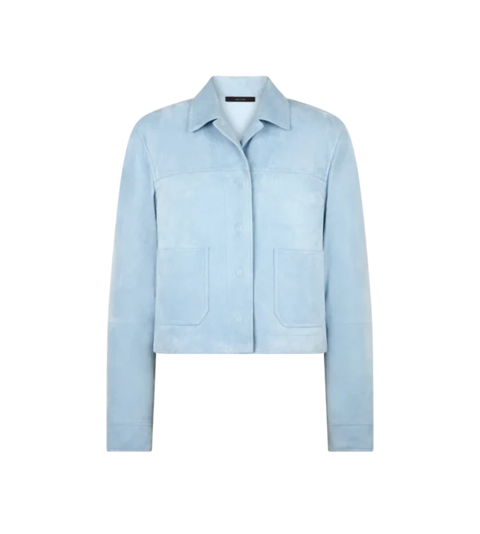 Veste oversize en daim d’agneau souple Veste oversize en daim d’agneau souple
