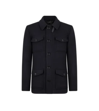 Veste à quatre poches en twill double fendable