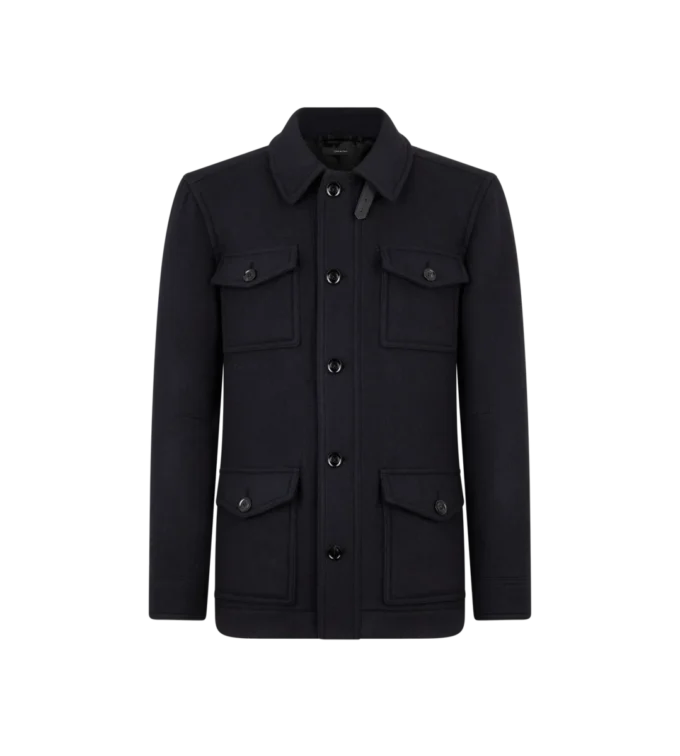 Veste à quatre poches en twill double fendable Veste à quatre poches en twill double fendable