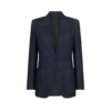 Veste à revers en pointe et boutonnage simple