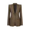 Veste à revers en pointe et boutonnage simple en jacquard croco Veste à revers en pointe et boutonnage simple en jacquard croco