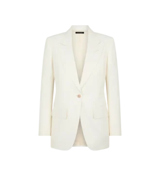 Veste à revers en pointe et simple boutonnage Wallis