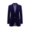 Veste à revers en pointe et simple boutonnage Wallis