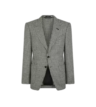 Veste Shelton à motif pied-de-poule