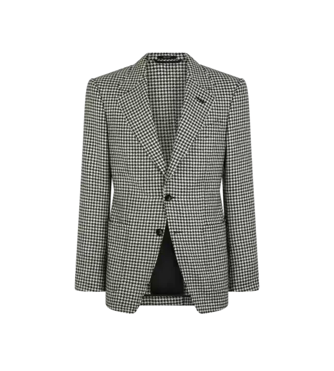 Veste Shelton à motif pied-de-poule