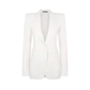 Veste simple boutonnage en flanelle de laine et cachemire Veste simple boutonnage en flanelle de laine et cachemire