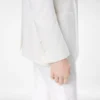 Veste simple boutonnage en flanelle de laine et cachemire Veste simple boutonnage en flanelle de laine et cachemire