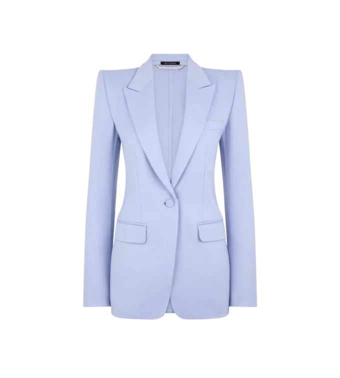 Veste simple boutonnage en laine légère double face Veste simple boutonnage en laine légère double face