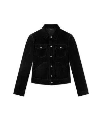 Veste western en daim cachemire